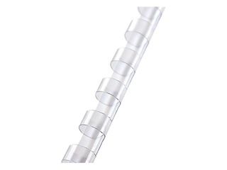 Plastmasas spirāles Argo, 19/20 mm, 100 gab., caurspīdīgas