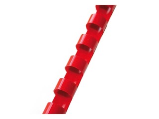Plastmasas spirāles Argo, 6 mm, 100 gab., sarkanas