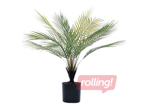 Mākslīgais augs palma podiņā, zaļš, 62cm