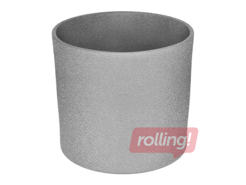 Dekoratīvais puķu pods Domoletti, keramika, pelēks, Ø28x26cm