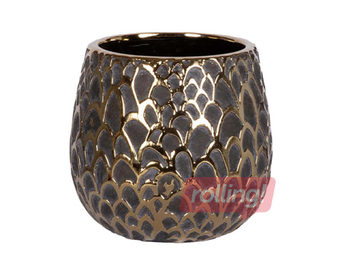 Dekoratīvais puķu pods Gleo, keramikas, Ø18x16.5cm