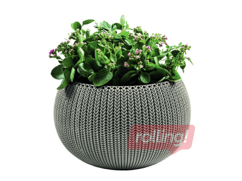 Dekoratīvais puķu pods Keter Cozy M, karināms, plastmasas, bēšs, Ø36cm