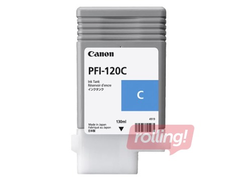 Tintes kasete Canon PFI-120C, ciānzila, 130ml