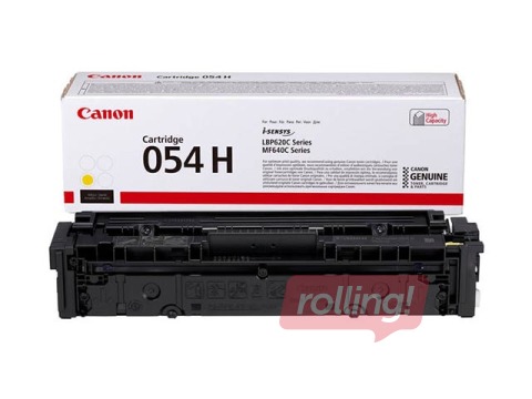 Tonera kasete Canon 054H, dzeltena (2300 lpp)