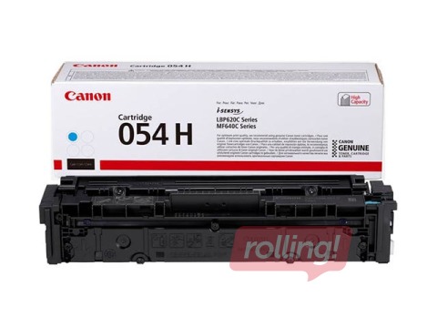 Tonera kasete Canon 054H, ciānzila (2300 lpp)