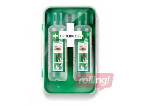 Acu skalošanas komplekts ar turētāju Cederroth (2x500ml)