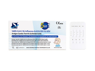 Covid-19 DeepBlue 5in1, ātrais SARS-CoV-2 antigēna, gripas A+B, RSV un ADV tests