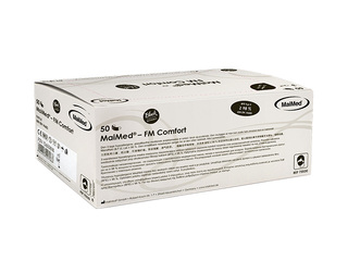 Sejas maska medicīniskā, 3 kārtas, ar gumijām, baltas, 50 gab.