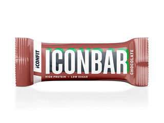 Batoniņš Iconfit, Iconbar, proteīna, dubultās šokolādes, 45g