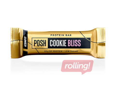 Batoniņš Iconfit, Posh, proteīna, cepumu, 55g
