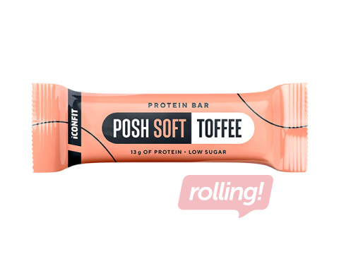 Batoniņš Iconfit, Posh, proteīna, Toffee, 40g