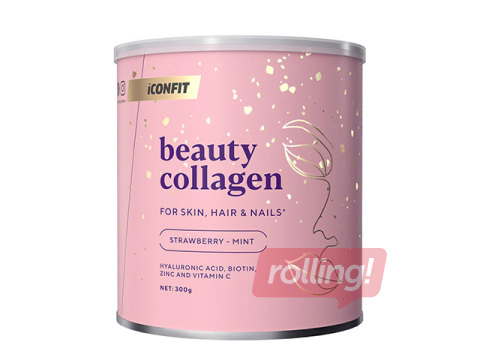 Kolagēns Iconfit, Beauty, zemeņu un piparmētru, 300g