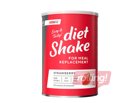 Diētiskais kokteilis Iconfit, zemeņu, 495g
