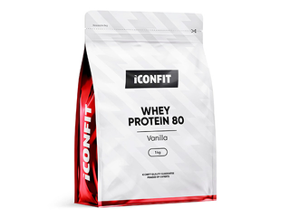 Sūkalu proteīns Iconfit 80, vaniļas, 1kg