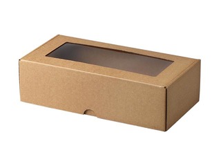 Подарочная коробка, 320x165x93 мм, с PE окошком 