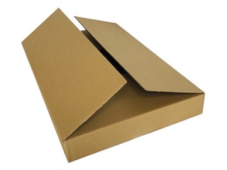 Cardboard box for parcels, size S, 580x380x75mm, brown