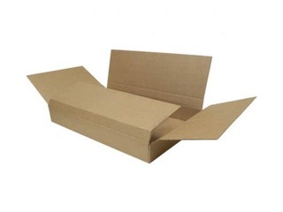Cardboard box for parcels, sizeS, 580x350x110/70mm, brown