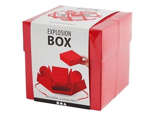 Dāvanu  - pārsteiguma kaste, sarkana, 1 gab.