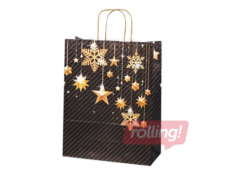 Dāvanu maisiņš papīra Stars, 32 x 13 x 41 cm