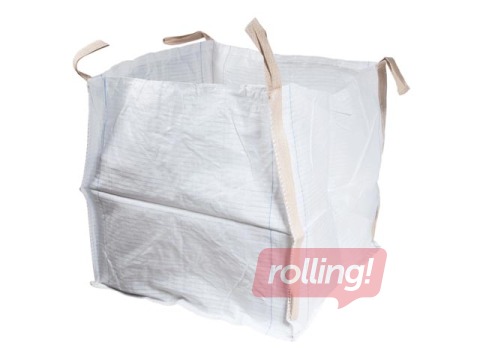 Polipropilēna maiss ar iztukšošanas vārstu, Big Bag 4-cilpu, 90x90x90 cm