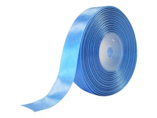 Dāvanu saiņošanas lente 25 mm/ 25 m, satīna, gaiši zila