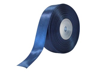 Dāvanu saiņošanas lente 25 mm/ 25 m, satīna, tumši zila