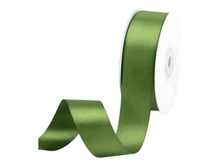 Gift ribbon 25 mm/ 25 m, satin, Olivegreen