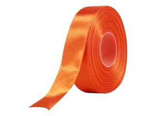 Dāvanu saiņošanas lente 25 mm/ 25 m, satīna, tumši oranža
