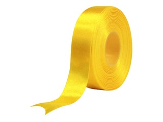 Dāvanu saiņošanas lente 25 mm/ 25 m, satīna, dzeltena