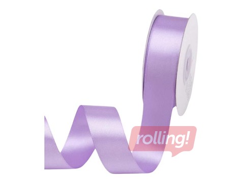 Gift ribbon 25 mm/ 25 m, satin, Lavanda