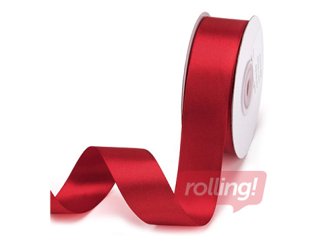 Dāvanu saiņošanas lente 25mm/25m, satīna, Darkred