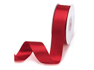 Dāvanu saiņošanas lente 25mm/25m, satīna, Darkred