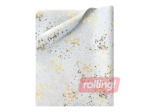 Dāvanu papīrs, 70x100cm, 5 loksnes, balts