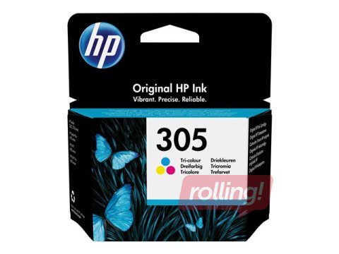 Tintes kasete HP 305 trīskrāsu (100 lpp)