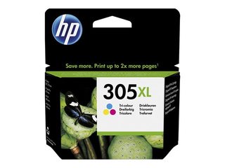 Tintes kasete HP 305XL, trīskrāsu (200 lpp)