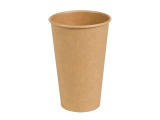 Papīra glāzes, brūnas, ø90mm, 480ml, 50 gab.