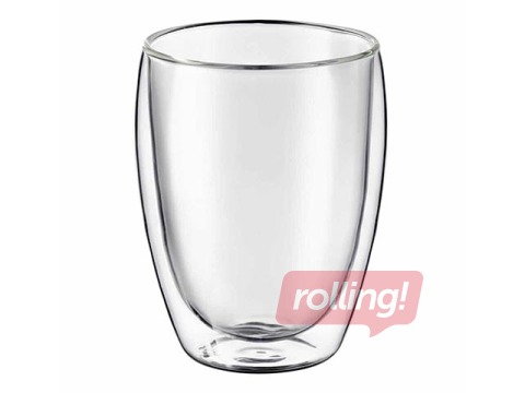 Krūze dubultsienu Mia, stikla, 350ml, 2 gab.