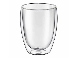 Krūze dubultsienu Mia, stikla, 350ml, 2 gab.