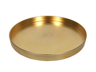 Paplāte Toro, plastmasas, zelta, Ø32x3cm