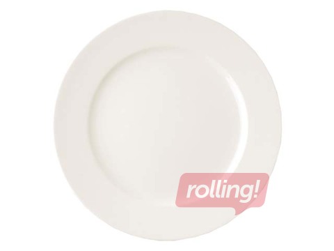 Šķīvis Banquet, porcelāna, ø24cm, balts
