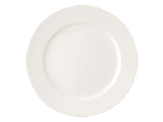 Plate Banquet, porcelain, ø24cm, white