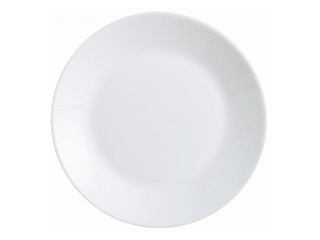 Dessert plate Zelie, glass, 18cm, white