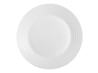 Dessert plate Harena, glass, 19cm, white
