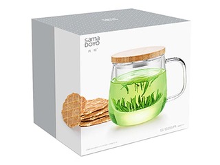 Tējas krūze ar stikla filtru 3in1, Samadoya, S026A, 380 ml