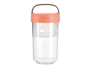 Ēdiena trauks Lekue, To Go, koraļļu krāsa, 600ml