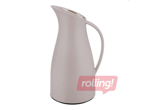 Termokrūze Kitchisimo ar spiedpogu, stikls-plastmasa, bēša, 950ml