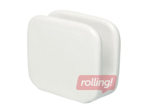 Salvešu turētājs Infinity, porcelā, balts, 10.3x3.8x8.2cm