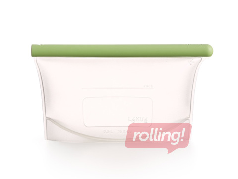 Pārtikas maisiņš Lekue, atkārtoti izmantojams, silikona, 0.5l