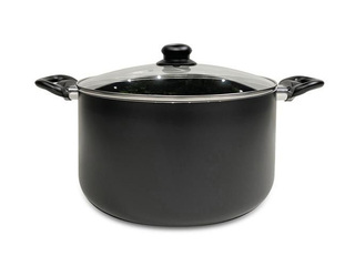 Katls ar vāku Kitchisimo Nero, Ø28x15cm/8,5L, melns