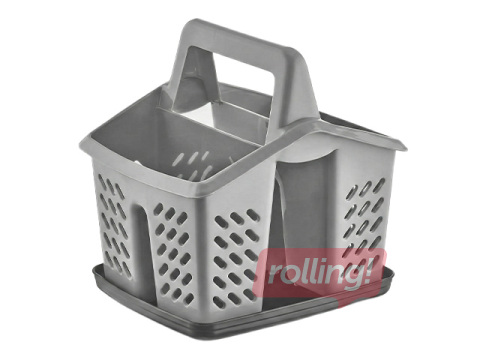 Galda piederumu turētājs Dunyaplastik, ar paplāti un rokturi